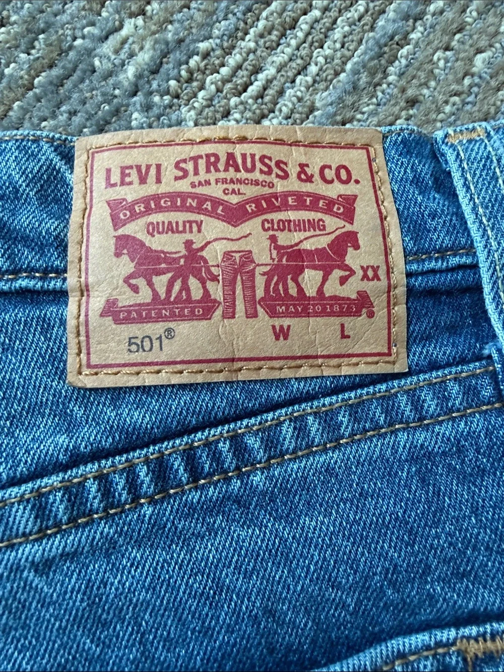 Levi's 501 button fly cutoff shorts